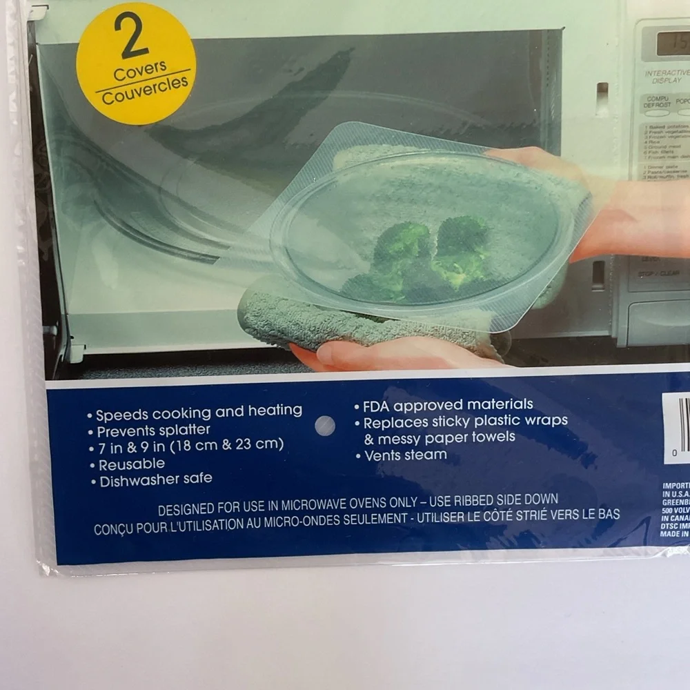 Cooking Concepts Microwave Splatter Guards Set of Three NWT